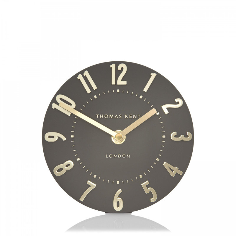Mulberry Mantel Clock 6", Dark Brown