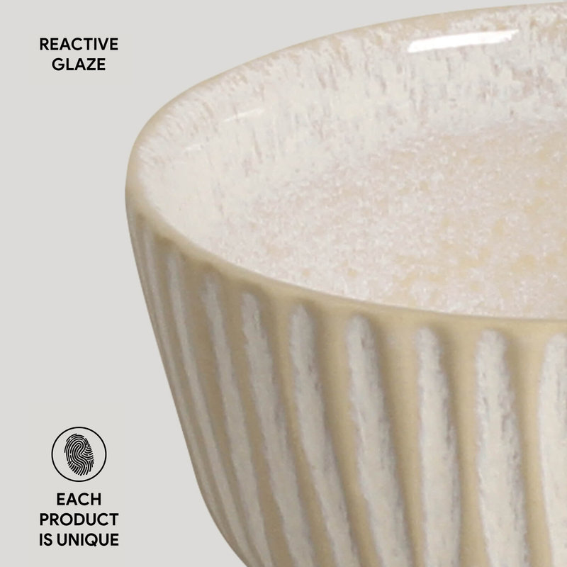 Latte Linhas Ramekin 5,75 oz en grès céramique - Va au micro-ondes, au four et au lave-vaisselle, par Porto Brasil