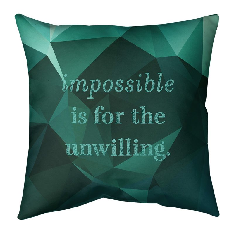 Coussin de cotation de faux gemme impossible, 20 po x 20 po, Vert émeraude