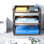 Metal Solid Wood Paper Organiser