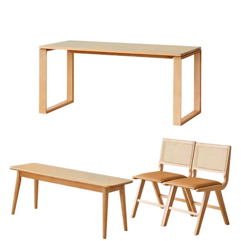 Bowrah Rectangular Dining Set, 29.52"H x 62.99"L x 31.49"W