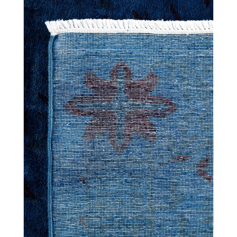Tapis bleu nouvel âge 8 pi x 10 pi 3 po Cumbess