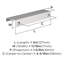 Poignée de meuble en chrome poli 5 po (127 mm) Streamline Tab - paquet de 10-111778363-111778366