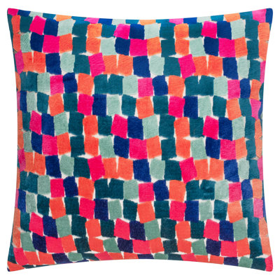 Metro Blocks Abstract Square Cushion