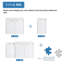 Meuble-lavabo flottant 36 po - lavabo en résine, 2 portes à fermeture douce et 1 armoire d'appoint | Contreplaqué Kd (blanc brillant)