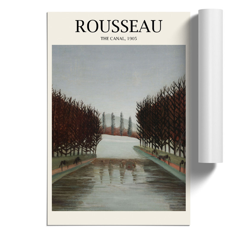The Canal Print by Henri Rousseau - Frameless Print, 42cm H x 30cm W x 0.1cm D