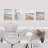 " Beach Grass Cloudy Ocean Sea Wave Horizon " 4 - Pieces-90605230-90605227