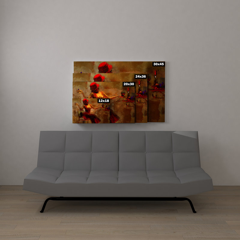 Reproduction d'art graphique sur toile tendue « Ebony on the Town 3 Woman African American », H 30 po x l 45 po x P 1,5 po