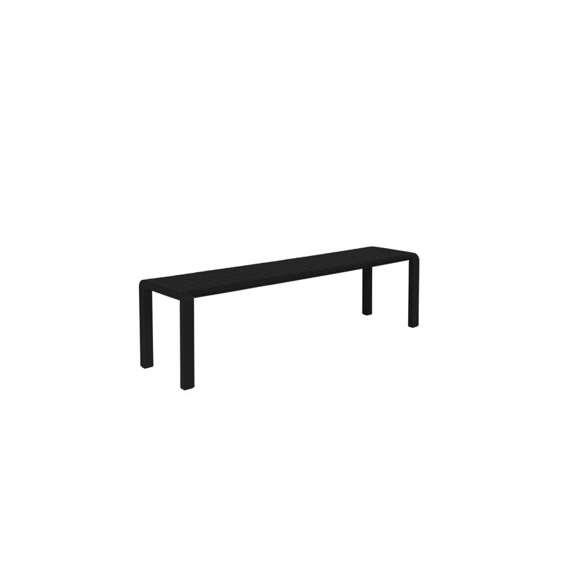 Banc de pique-nique en aluminium Vondel, Noir