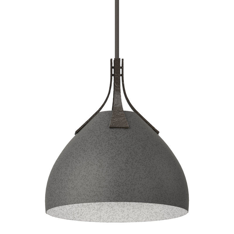 Summit 1 - Light Single Dome Pendant, Natural Iron, Oil Rubbed Bronze