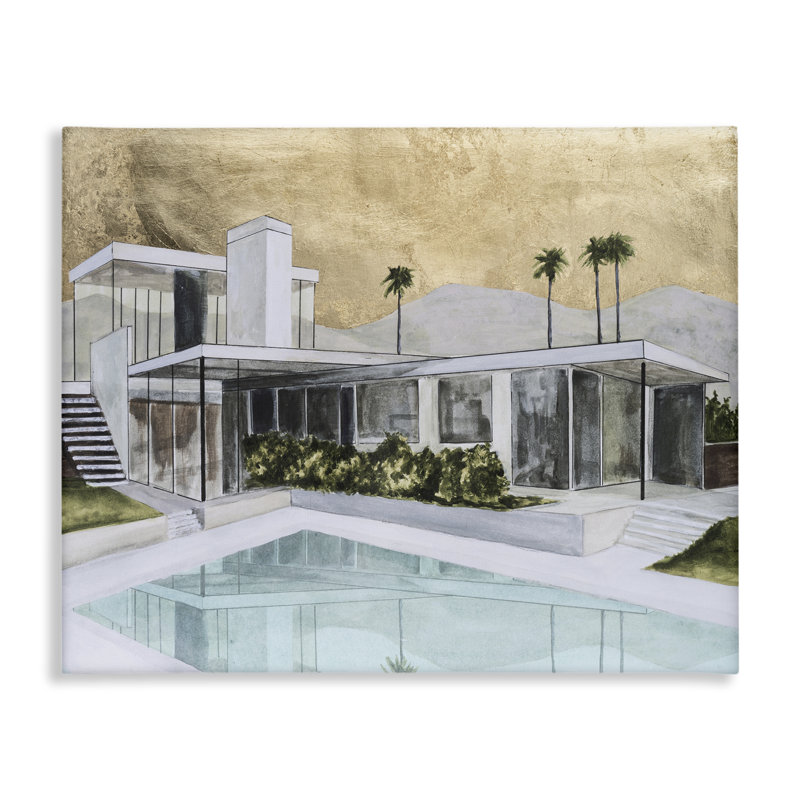 Chic toile de piscine tropicale chic, design par Michael Willett, H 36 po x l 48 po
