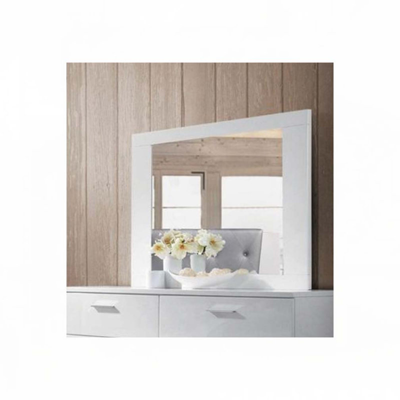 White Finish Mirror