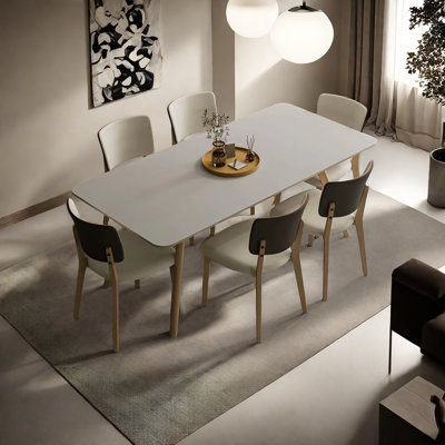 Cream style dining table and chairs