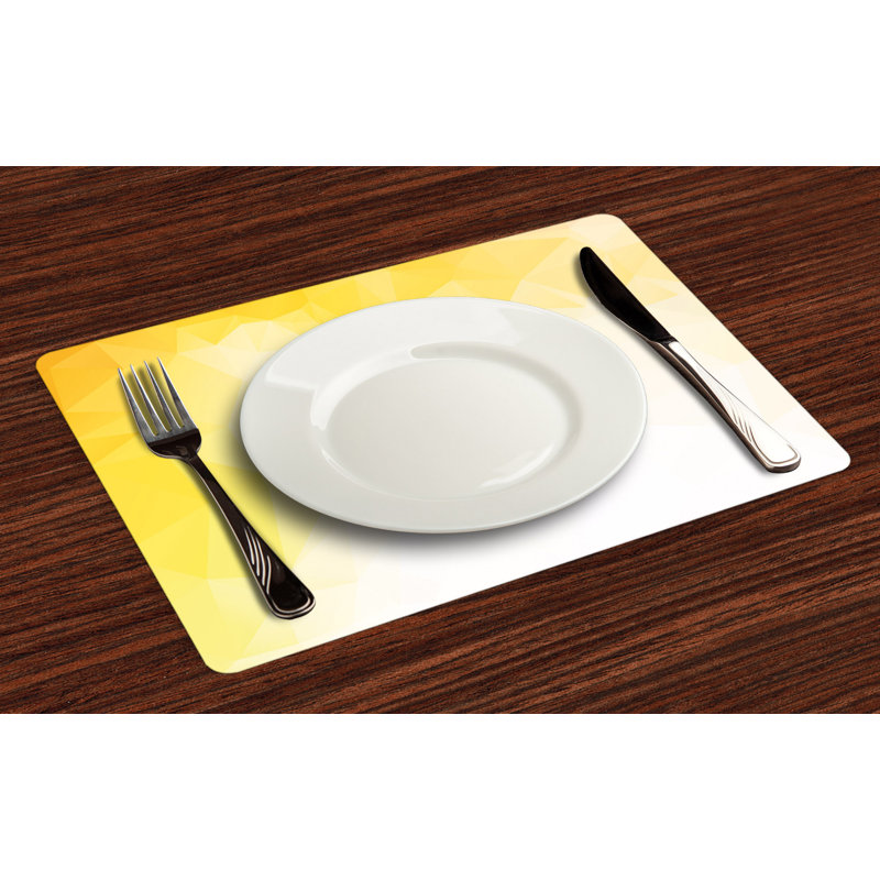 Polyester Abstract Rectangle Placemat
