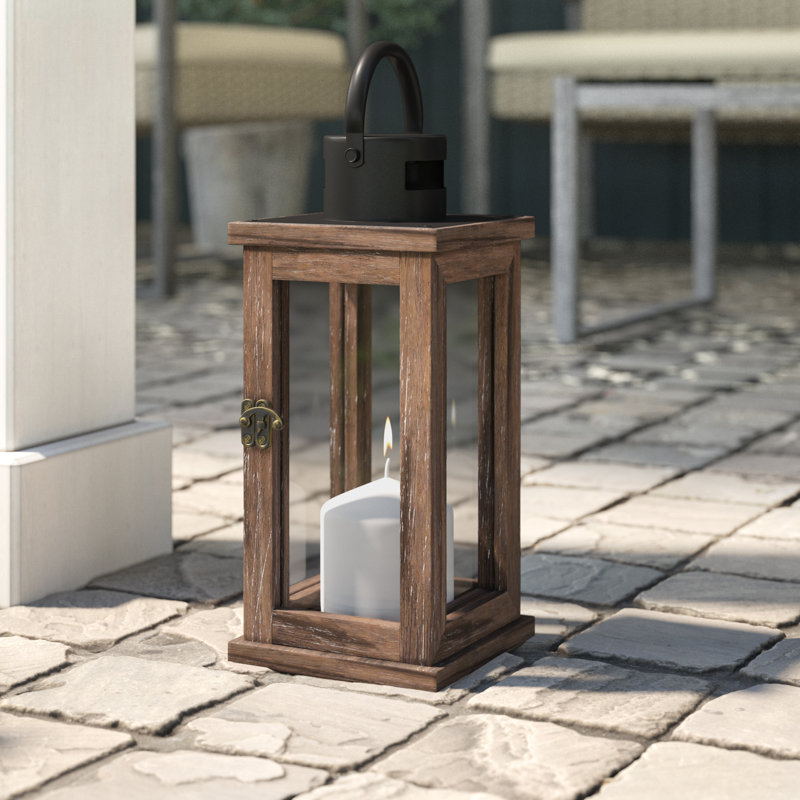 10.75'' H Tabletop Lantern with Candle Included