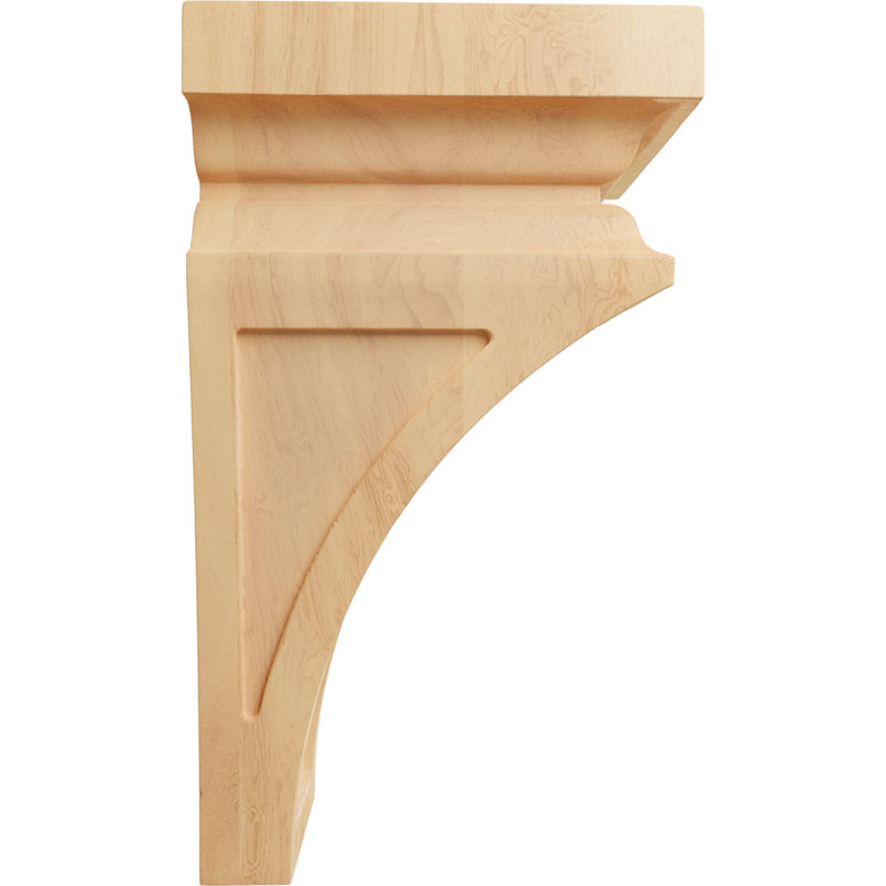 Grand corbeau en bois Nevio, chêne rouge, l 6 po x P 6 3/4 po x H 12 po, H 12 po x l 6 po x P 6,75 po, Chêne rouge