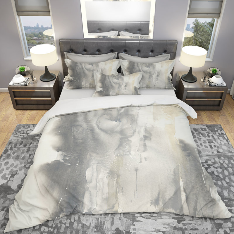 Gold Glamour Direction II - Ensemble de housse de couette moderne et contemporain - Microfibre de polyester