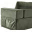 Fauteuil inclinable une place en velours côtelé vert, fauteuil lounge modulaire de 159 cm avec rangement intégré dans l'accoudoir, coussin décoratif, mousse haute densité pour une utilisation intérieure polyvalente-1171693413