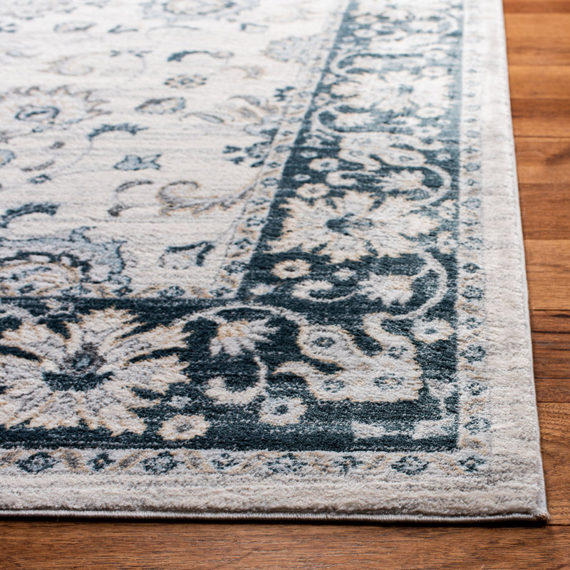Delmer Performance Oriental Rug, Rectangle 6'7" x 9'