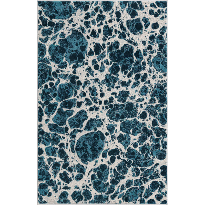 Abstract Indoor Rug, Rectangle 4' x 6'