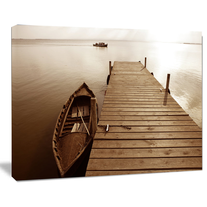 « albufera lake humides pilier »-imprimé, H 30 po x l 40 po x P 1,5 po, Toile tendue