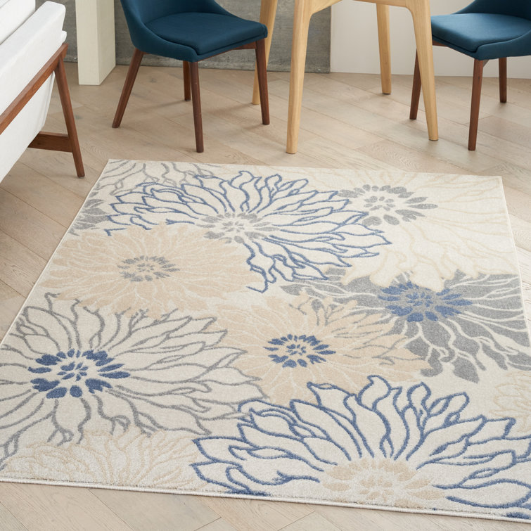 Tapis gris ivoire PassionFloral