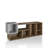 Jeter 66.46''H X 25.87''W Wood Geometric Display Bookcase