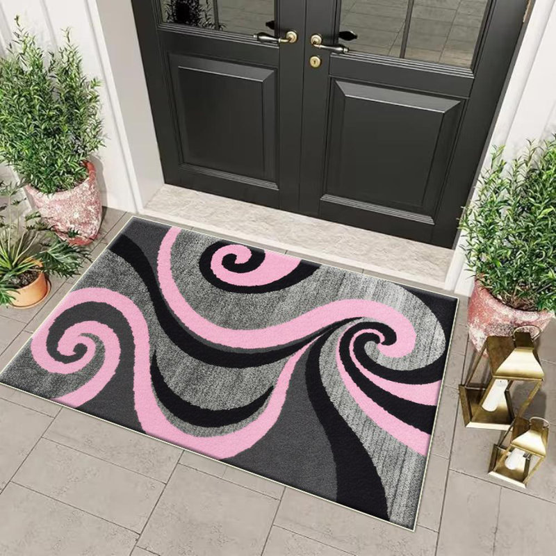 Swirl Pattern Area Rug, Soft And Lightweight, Suitable For All Seasons, Easy To Maintain And Easy To Clean, Machine Washable Carpet Floor Mat, Suitable For Living Room, Bedroom, Hallway, Balcony, Patio, Room Decor, Home Decor, Outdoor Decor