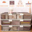 Bac de rangement sous le lit Contenants de rangement empilables avec roulettes-1170687250-1170687251