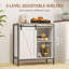 Armoire-bar à cadre métallique avec tablette réglable-568194477