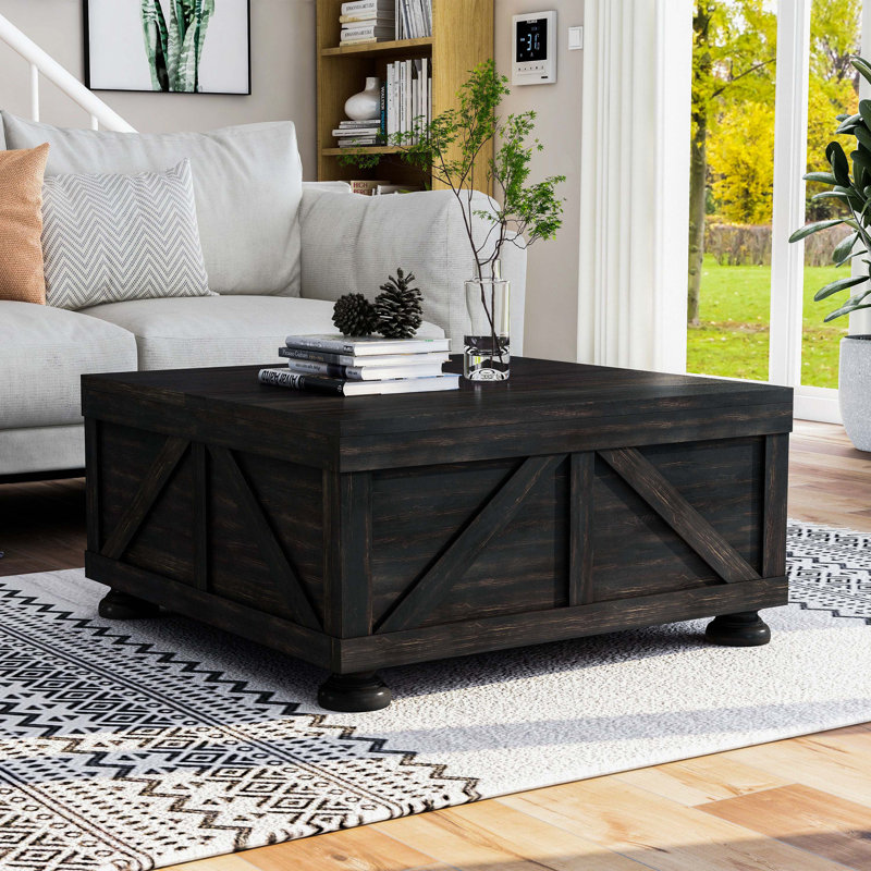 Table basse Evanoff, Noir antique
