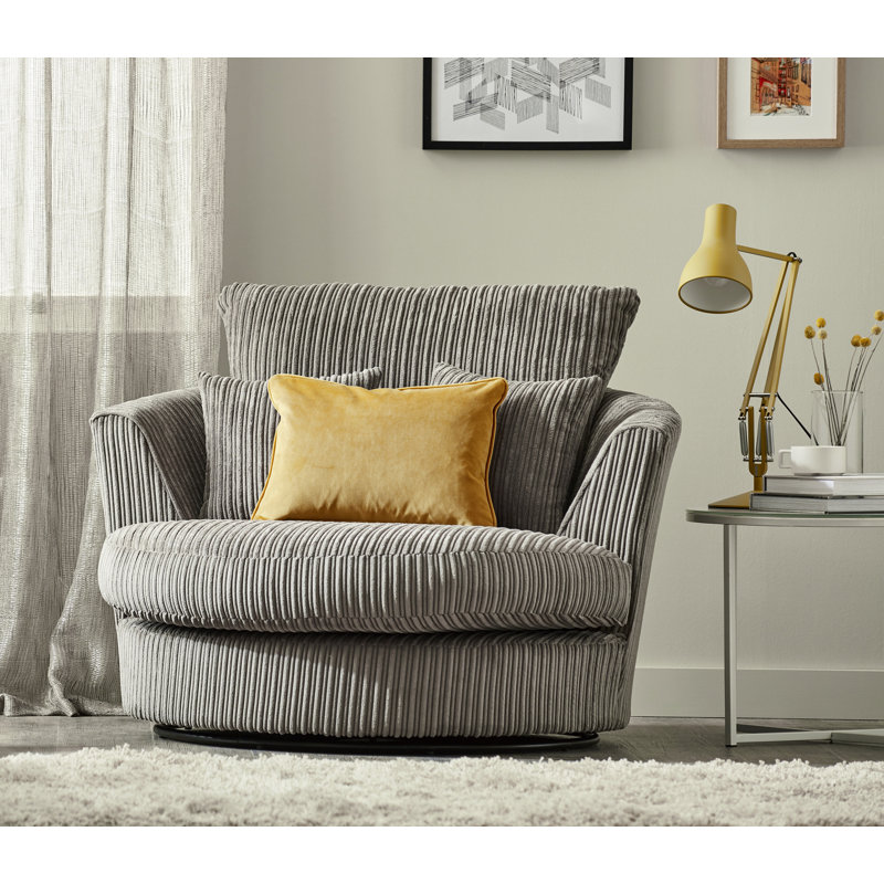 Moana 2 - Piece Living Room Set, Charcoal, Right Hand