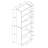Bookshelf, Bookcase, 6 Tier, 72"H, Office, Bedroom, Grey Laminate, Transitional-202074079-202074064