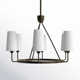 Ardea 6 Light Metal Dimmable Chandelier