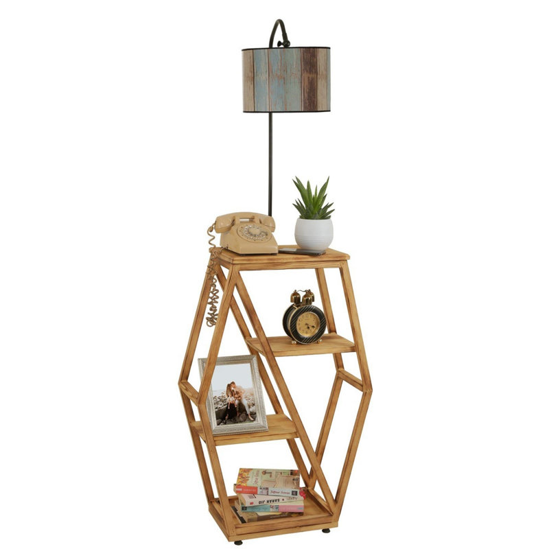 Lampe sur pied Luro Elegant Hauteur totale: 65 pouces | Douille E27 (60 W maximum) | Peinture électrostatique durable, parfaite pour le salon et le coin lecture