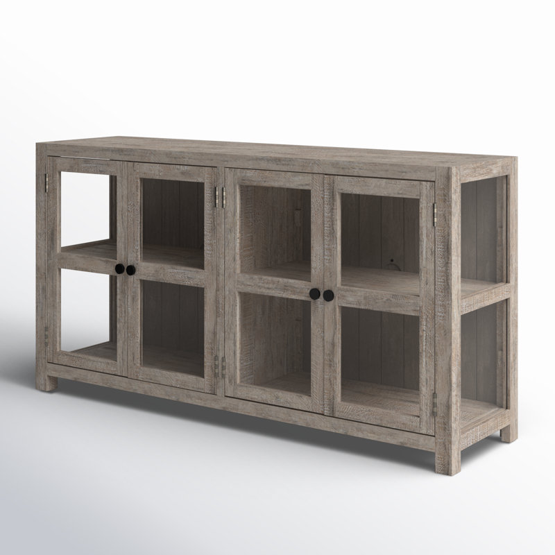 Delphine 68'' Solid Wood Sideboard, Distressed Ivory