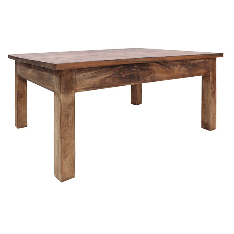 Table basse en bois massif récupéré 38,6 po x 28,7 po x 17,7 po
