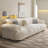 White Polyester 3 - Piece Living Room Set