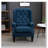 Button-Tufted Accent Chair with High Wingback