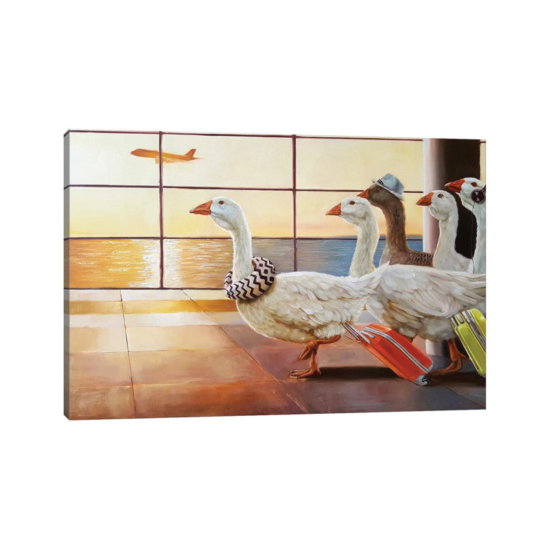 First Class Migration by Lucia Heffernan - Wrapped Canvas Painting, 66.04 cm H x 45.72 cm W x 1.91 cm D