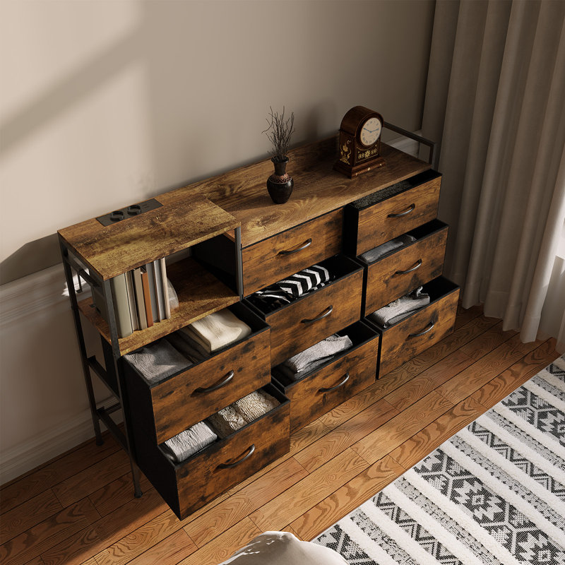 Storage Drawer Accent Chest, Vintage Brown
