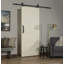 Porte de grange à panneaux en PVC / vinyle Montana avec ensemble de quincaillerie d'installation-32476890-55707319