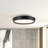 16-in Black Dimmable LED Flush Mount-29988826