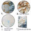 Simple beige et bleu Dahlia I - imprimé-316748858-316748860