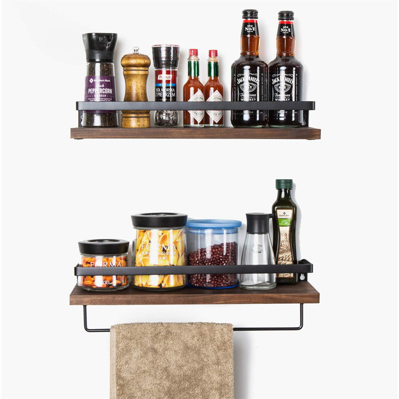 Mayall 2 Piece Accent Shelf, Brown