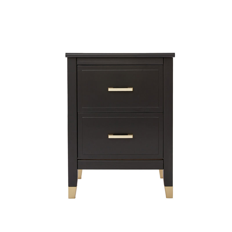 Dibble 45cm W Bedside Table, Black