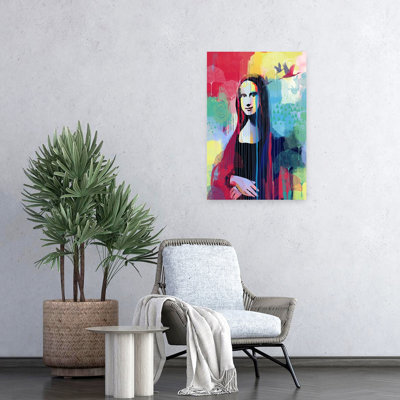 Gioconda Reimagined Bold Colorful Contemporary Portrait Urban Wall Art Print