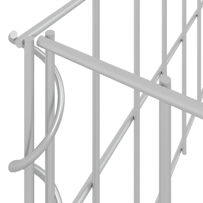 Dakota Fields Gabion Raised Bed Galvanised Steel, 20cm H x 100cm W x 100cm D