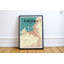 « fukuoka city map », reproduction d’impression sur affiche en couleur-22633738