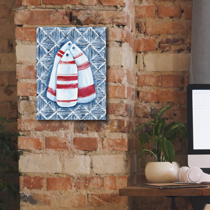 "Epic Graffiti" Nautical Buoys "par Yvette St. Amant, art mural sur toile, H 16 po x l 12 po x P 0,75 po